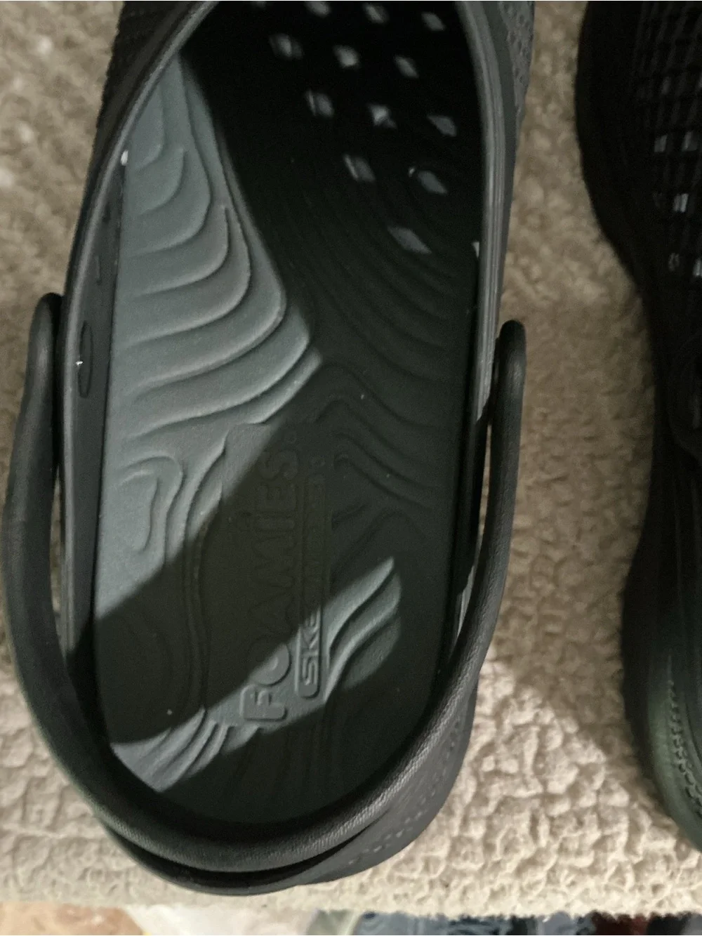 Skechers Men's Black Vented Slip-On Clogs